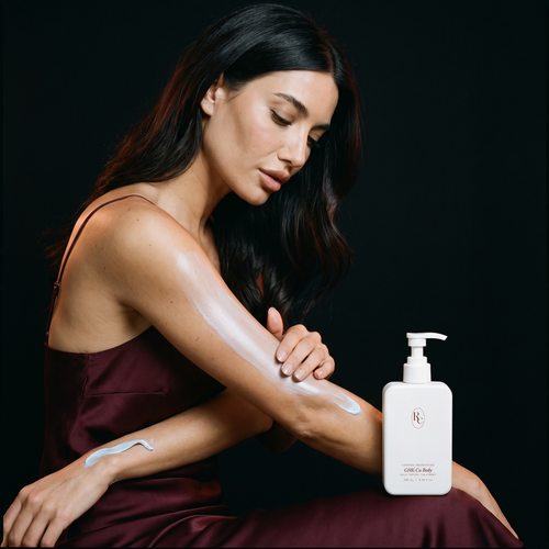GHK-Cu Body cream being smoothed along the forearm